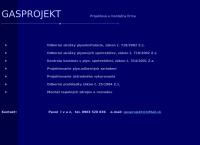 Webová stránka GASPROJEKT UKmont, spol. s r.o.
