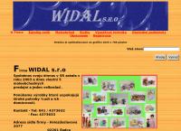 Webová stránka Widal, Spol. S R.o.