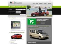 Webová stránka Rent a car - Miloslav Vráblik