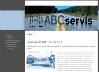 Webová stránka ABC - servis s.r.o.