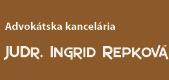 Advokát JUDr. Ingrid Repková