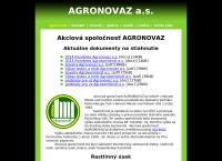 Webová stránka Agronovaz A. S.