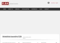 Webová stránka Advokátska Kancelária Elba S.r.o.