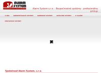 Webová stránka Alarm system s.r.o.