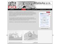Webová stránka Alfastavba s.r.o.