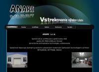 Webová stránka Anari S.r.o.