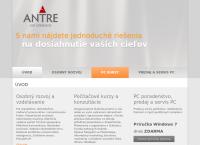 Webová stránka ANTRE NITRA s.r.o.