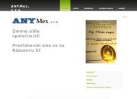 Webová stránka ANYMex s.r.o.