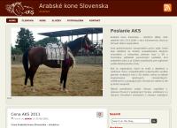Webová stránka Arabské kone Slovenska družstvo