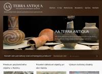 Webová stránka AA TERRA ANTIQUA s.r.o.