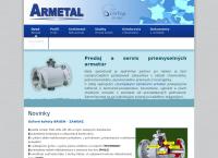 Webová stránka Armetal s.r.o.