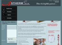 Webová stránka Astherm spol. s r.o.