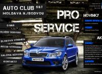 Webová stránka Autoclub S & t S.r.o.