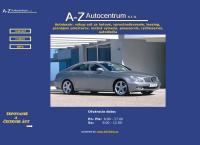 Webová stránka A-Z Autocentrum S.r.o.