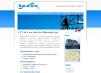 Webová stránka BAUMONT s.r.o.