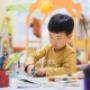 British International School, Bratislava - Nursery child doing artwork