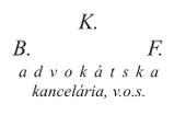 B.K.F. advokátska kancelária v.o.s.