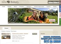 Webová stránka Hotel Boboty