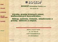 Webová stránka BOSKOP Polnonákup Trencín a.s.