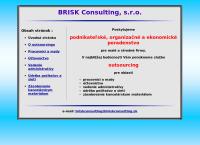 Webová stránka BRISK Consulting s.r.o.