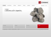 Webová stránka Cemmac a.s.