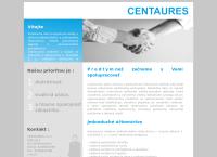 Webová stránka Centaures S.r.o.