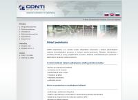 Webová stránka Conti Engineering S.r.o.