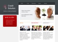 Webová stránka Credit Solution. s.r.o.
