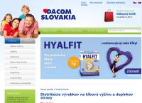 Webová stránka DACOM SLOVAKIA s.r.o.