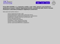 Webová stránka DKT SYSTEM S.R.O. Computer