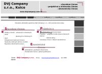 Webová stránka Dvj Company S.r.o.
