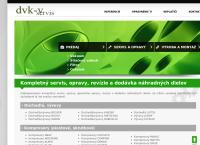 Webová stránka Dvk - v Servis S.r.o.
