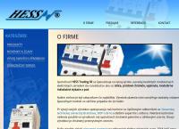 Webová stránka Hess Trading SR Spol. S R.o.