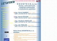 Webová stránka Ekontech s.r.o.