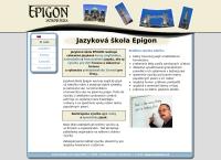 Webová stránka Jazyková škola EPIGON
