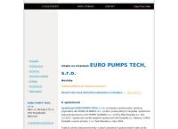 Webová stránka Euro Pumps Tech, S.r.o.