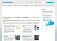 Webová stránka Eurowater, Spol. S R.o.
