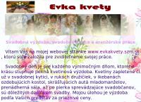 Webová stránka Eva Boriková Evka kvety