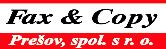 Fax & Copy Prešov Spol. S R.o.