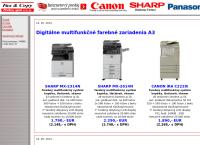 Webová stránka Fax & Copy Prešov Spol. S R.o.
