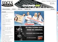 Webová stránka FOCUS computer