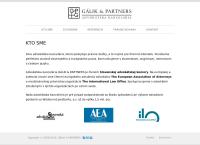 Webová stránka Gálik & Partners Advokátska Kancelária S.r.o. Bratislava