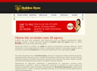 Webová stránka Golden Eyes 3D Agency s.r.o.