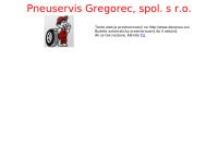 Webová stránka PNEUSERVIS GREGOREC spol. s r.o.