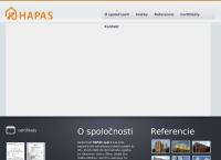 Webová stránka Hapas Spol. S R.o.