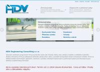 Webová stránka Hdv Engineering, Consulting S.r.o.