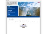 Webová stránka HELVYK ELEVATORS s.r.o.