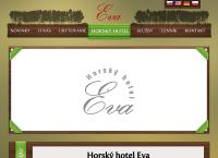 Webová stránka Horský hotel Eva
