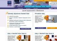 Webová stránka Hostel Star
