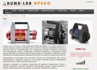 Webová stránka HUMA-LAB APEKO